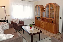 Das Wohnzimmer der Ferienwohnung Albert